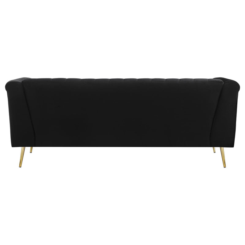 Holly Black Upholstered Sofa