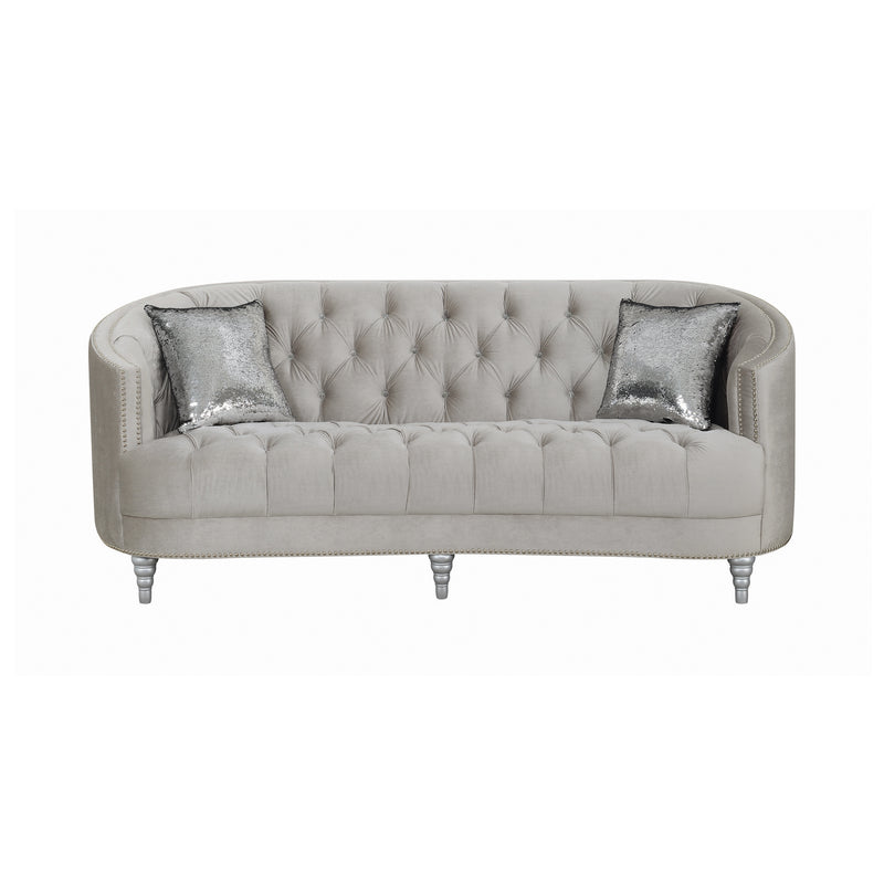 Avonlea Sloped Arm Tufted Sofa Grey