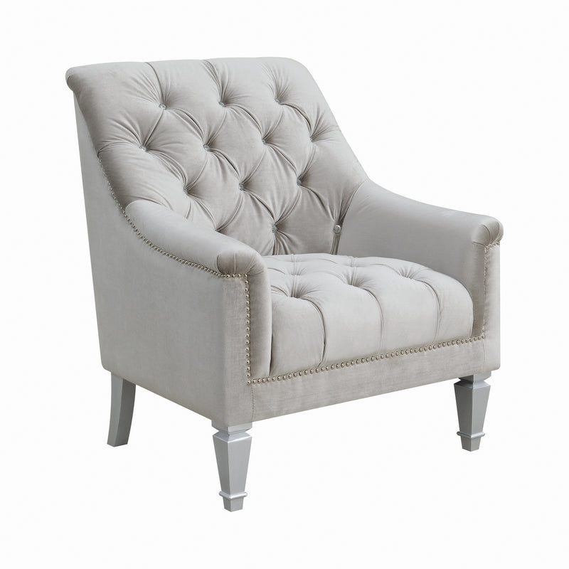 Avonlea Sloped Arm Upholstered Chair Grey