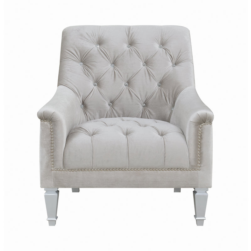 Avonlea Sloped Arm Tufted Chair Grey