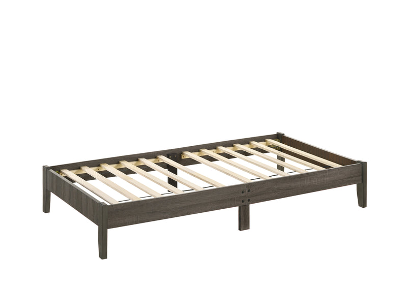 Skyler Gray Modern Sleek Contemporary Wood King Platform Bed