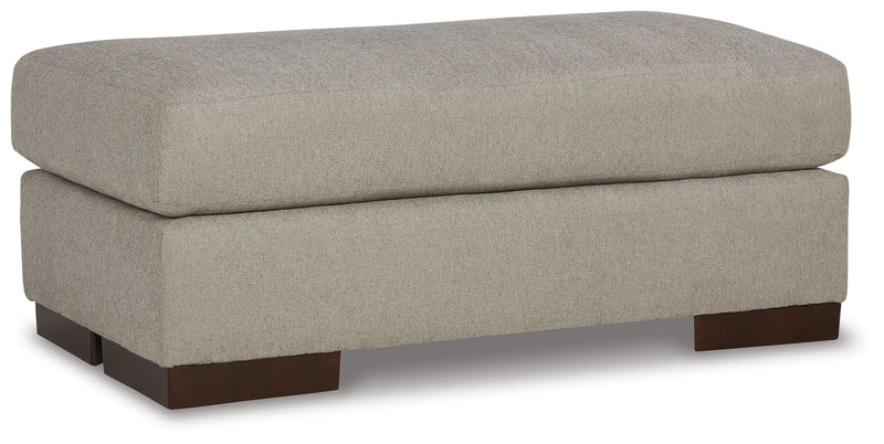 Maggie Flax Chenille Ottoman