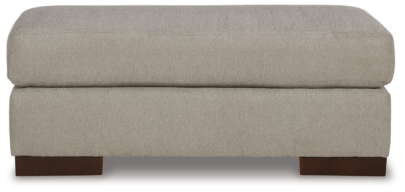 Maggie Flax Chenille Ottoman