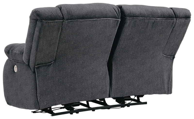 Burkner Marine Velvet Power Reclining Loveseat