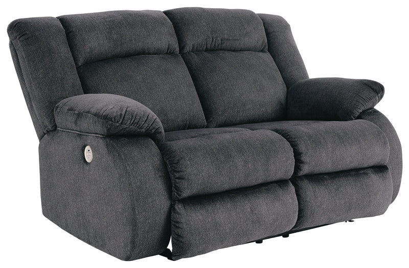 Burkner Marine Velvet Power Reclining Loveseat