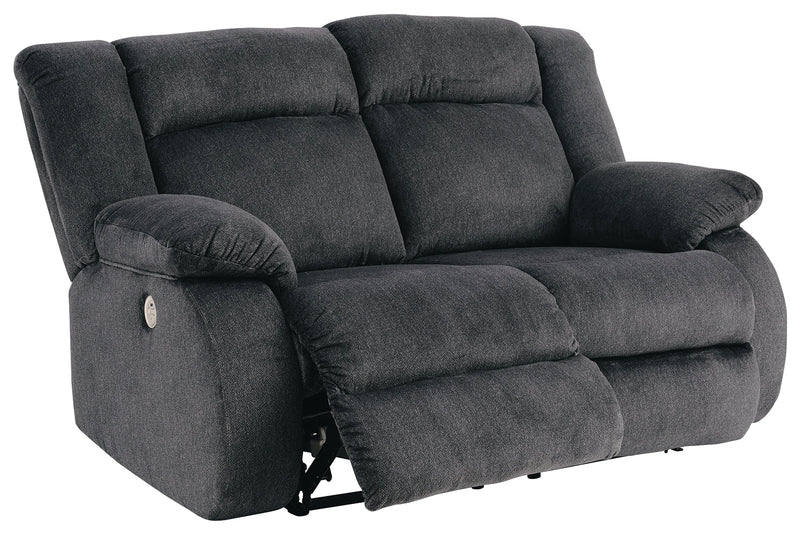 Burkner Marine Velvet Power Reclining Loveseat