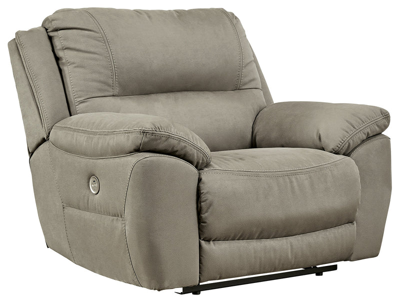 Next-Gen Gaucho Putty Microfiber Oversized Power Recliner