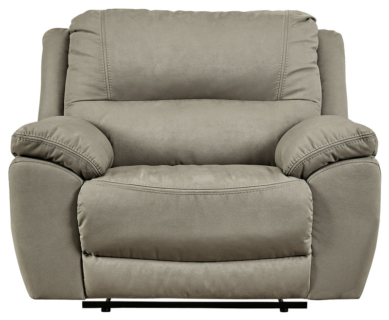 Next-Gen Gaucho Putty Microfiber Oversized Power Recliner