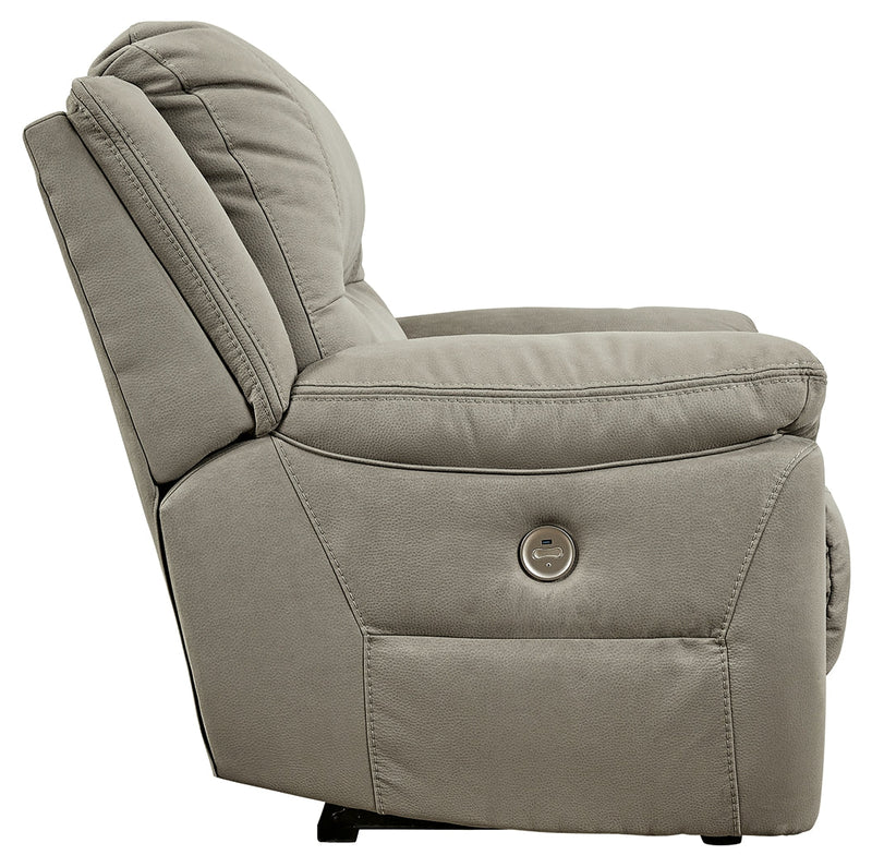 Next-Gen Gaucho Putty Microfiber Oversized Power Recliner