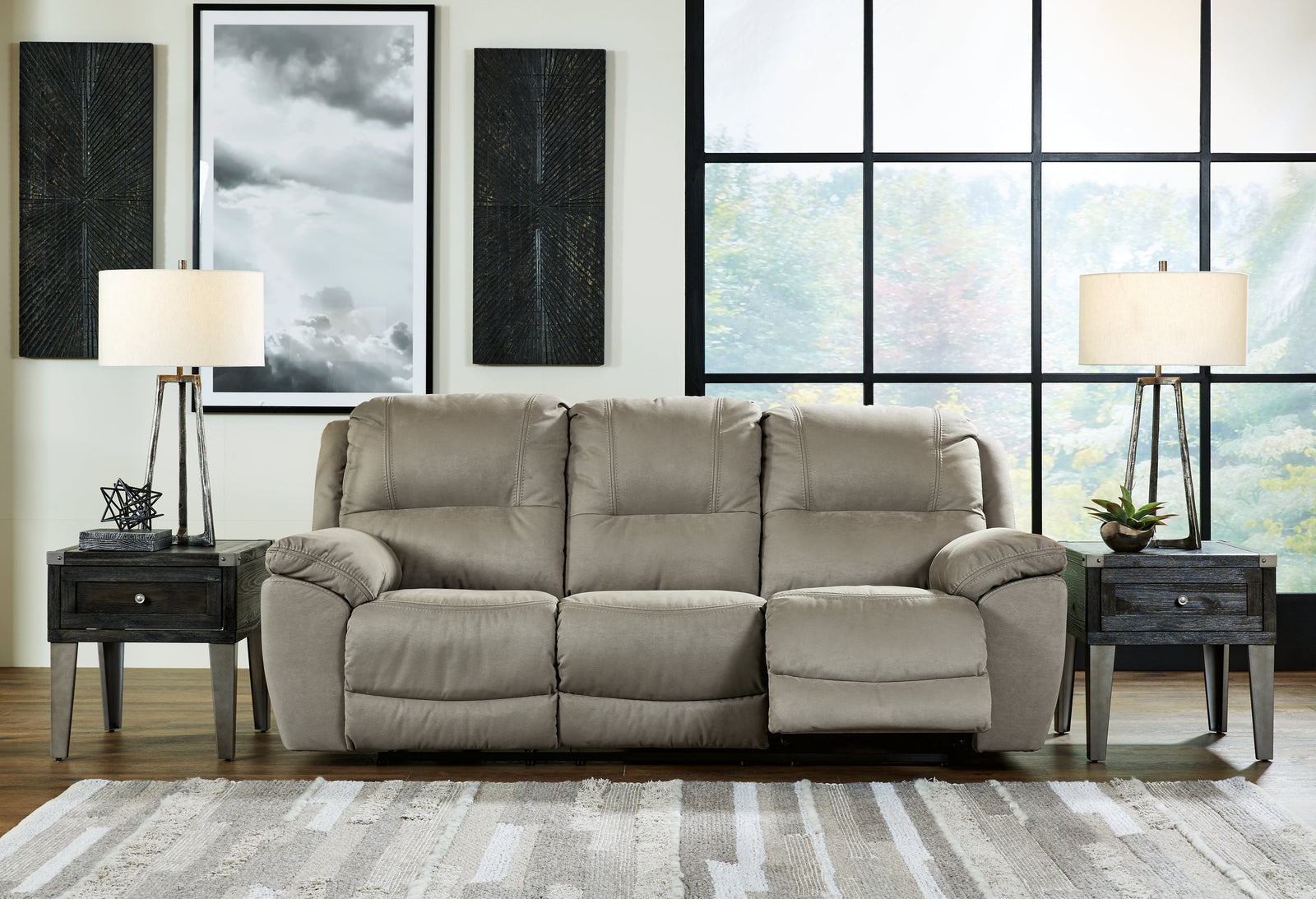 Next-Gen Gaucho Putty Microfiber Power Reclining Sofa