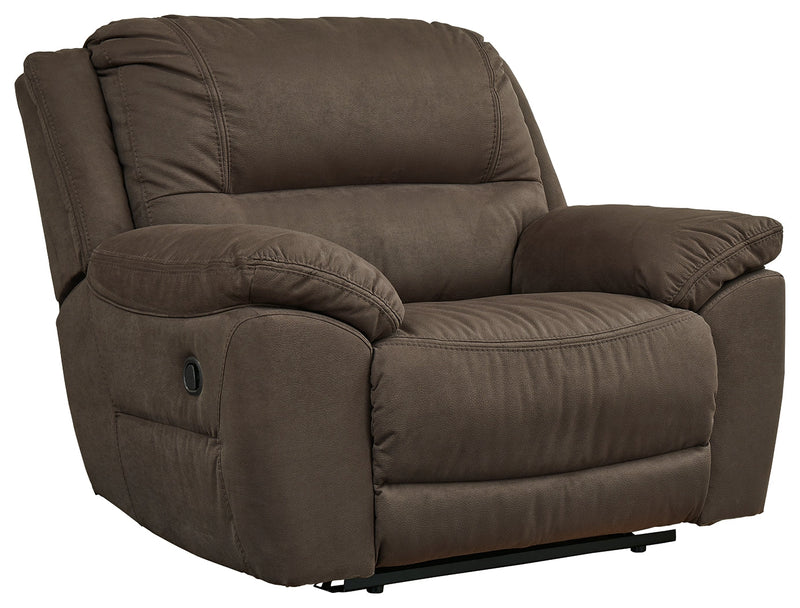 Next-Gen Gaucho Espresso Microfiber Oversized Recliner