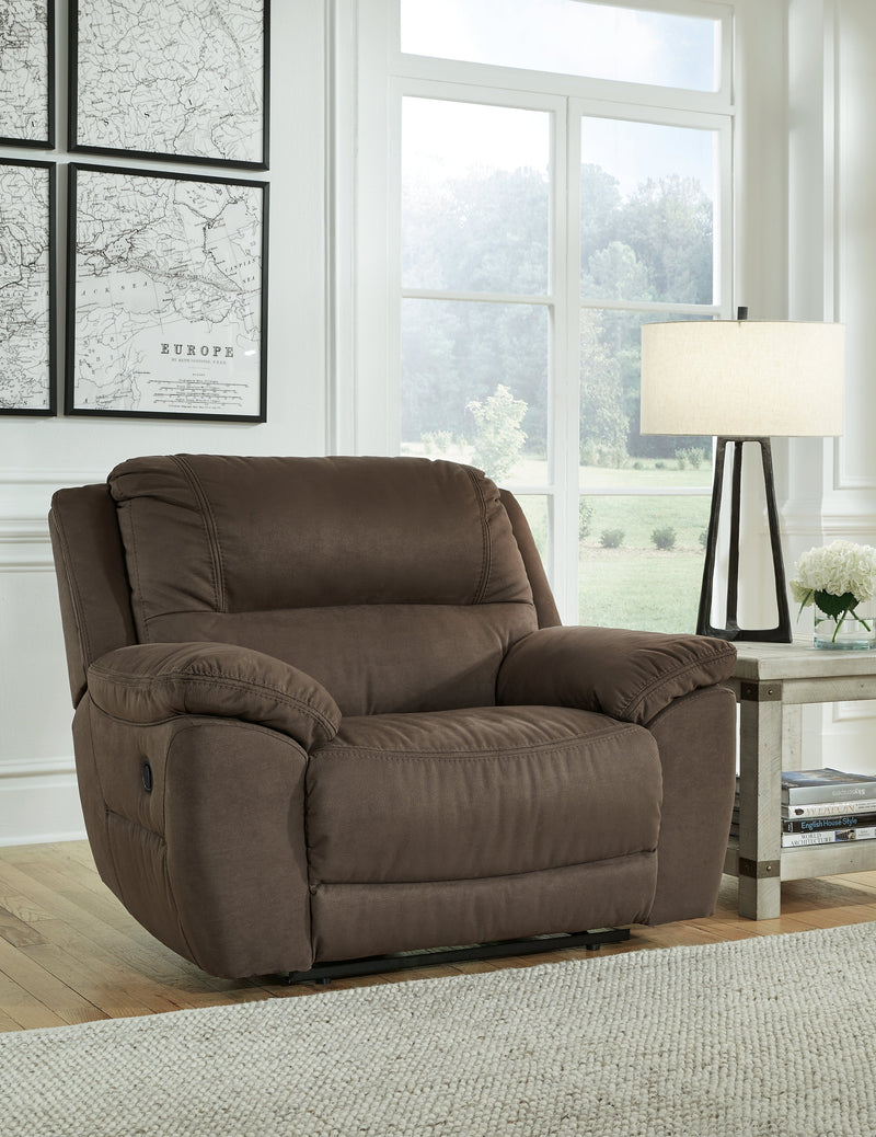 Next-Gen Gaucho Espresso Microfiber Oversized Recliner