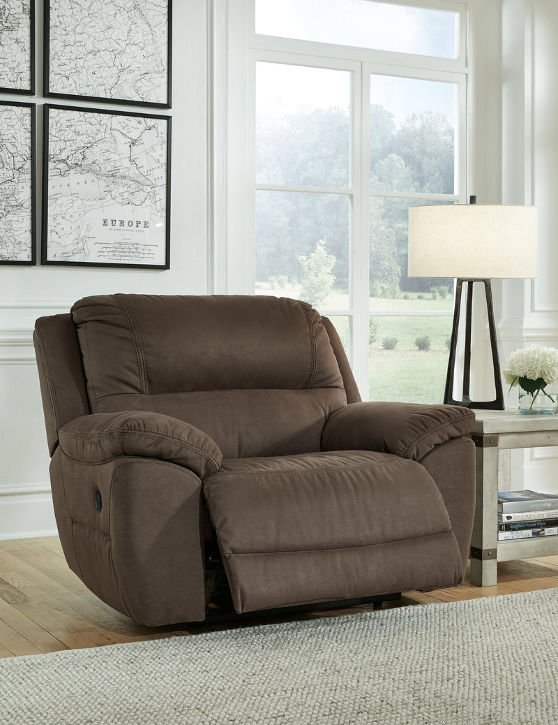 Next-Gen Gaucho Espresso Microfiber Oversized Recliner