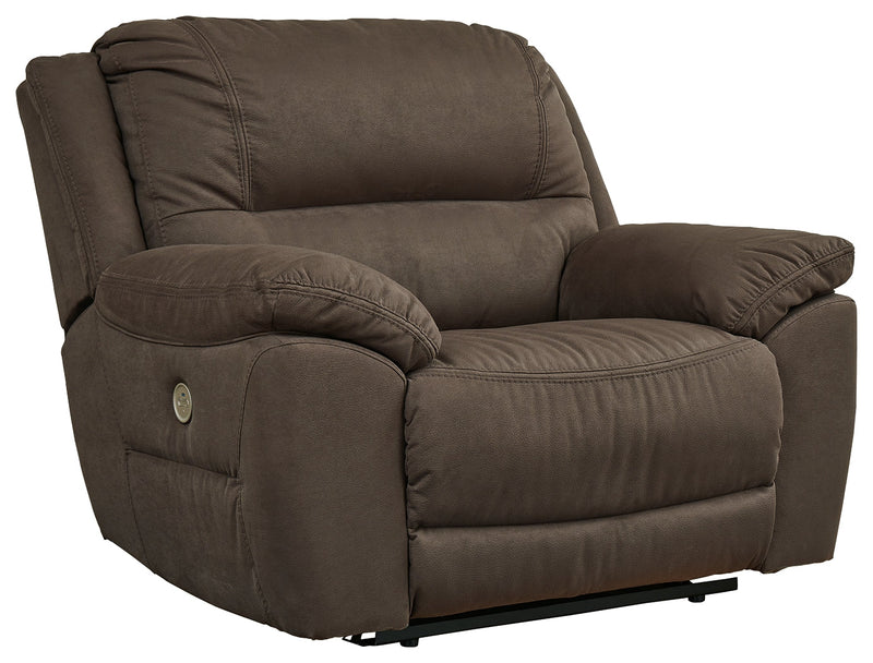 Next-Gen Gaucho Putty Microfiber Oversized Power Recliner