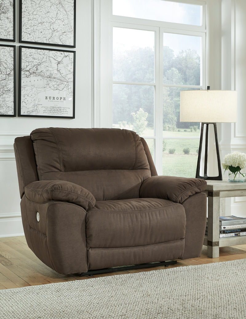 Next-Gen Gaucho Espresso Microfiber Oversized Power Recliner