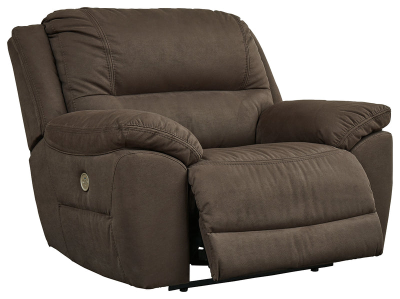 Next-Gen Gaucho Putty Microfiber Oversized Power Recliner