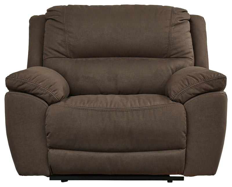 Next-Gen Gaucho Putty Microfiber Oversized Power Recliner