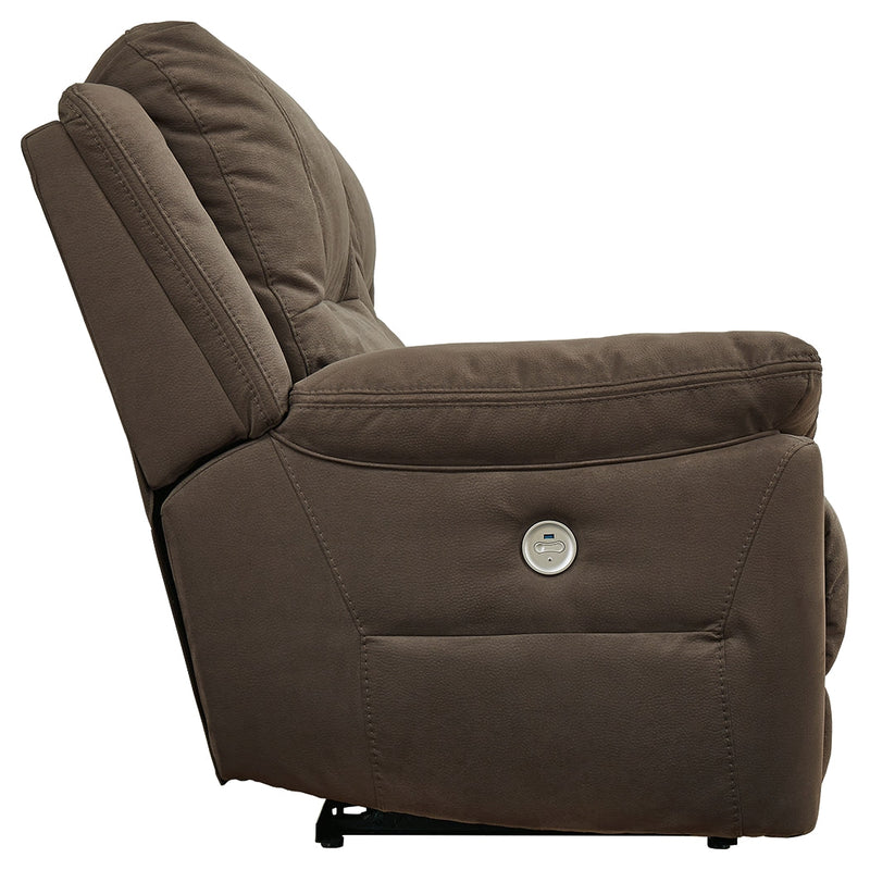 Next-Gen Gaucho Espresso Microfiber Power Reclining Loveseat With Console