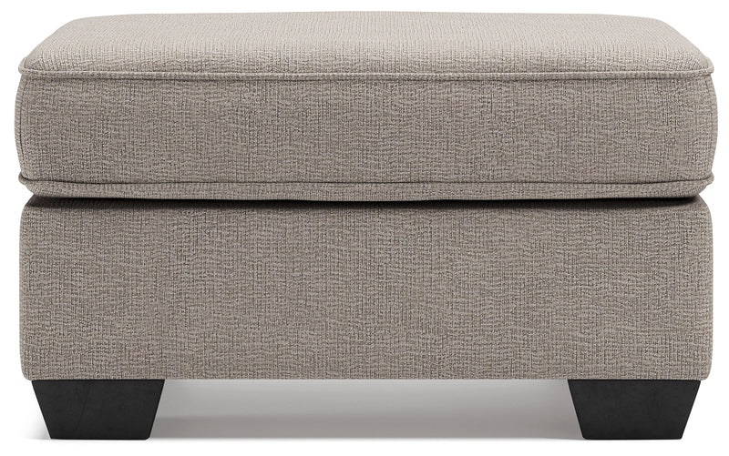 Greaves Driftwood Chenille Ottoman