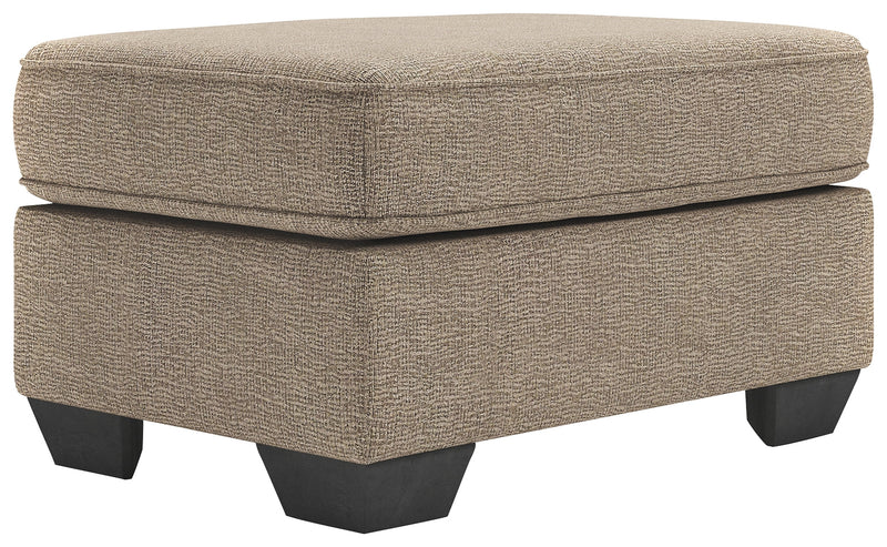 Greaves Driftwood Chenille Ottoman