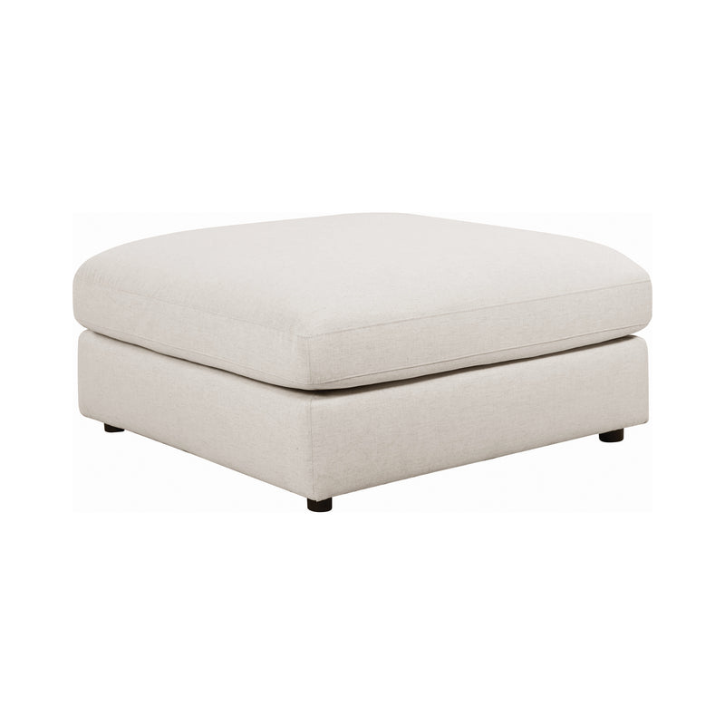 Serene Upholstered Rectangular Ottoman Charcoal