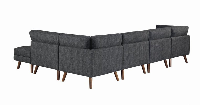 Churchill Rectangular Ottoman Dark Grey