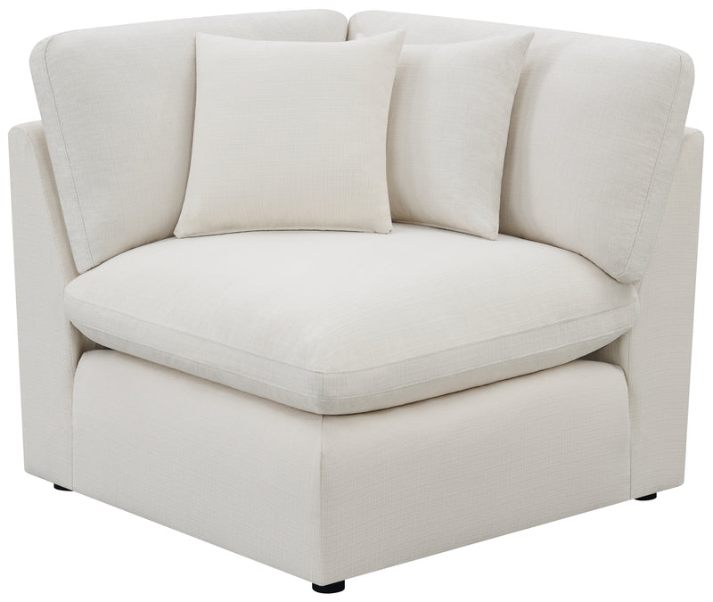 Hobson Cushion Seat Ottoman Off white