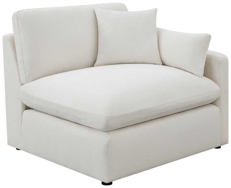 Hobson Cushion Seat Ottoman Off white