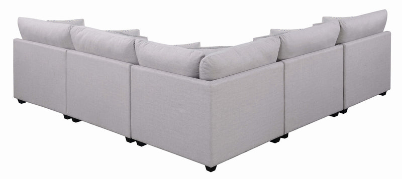 Cambria Square Storage Ottoman Grey