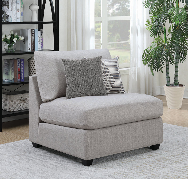 Cambria Square Storage Ottoman Grey