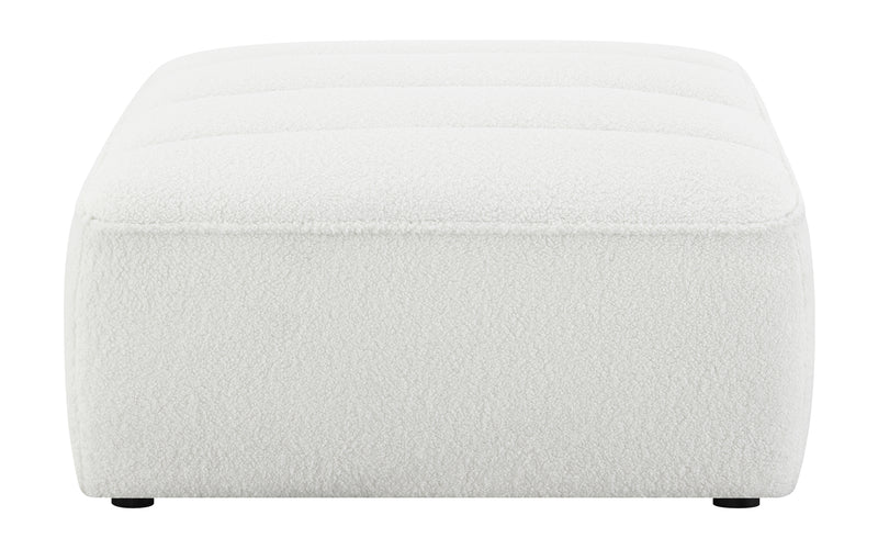 Sunny Upholstered Ottoman Natural