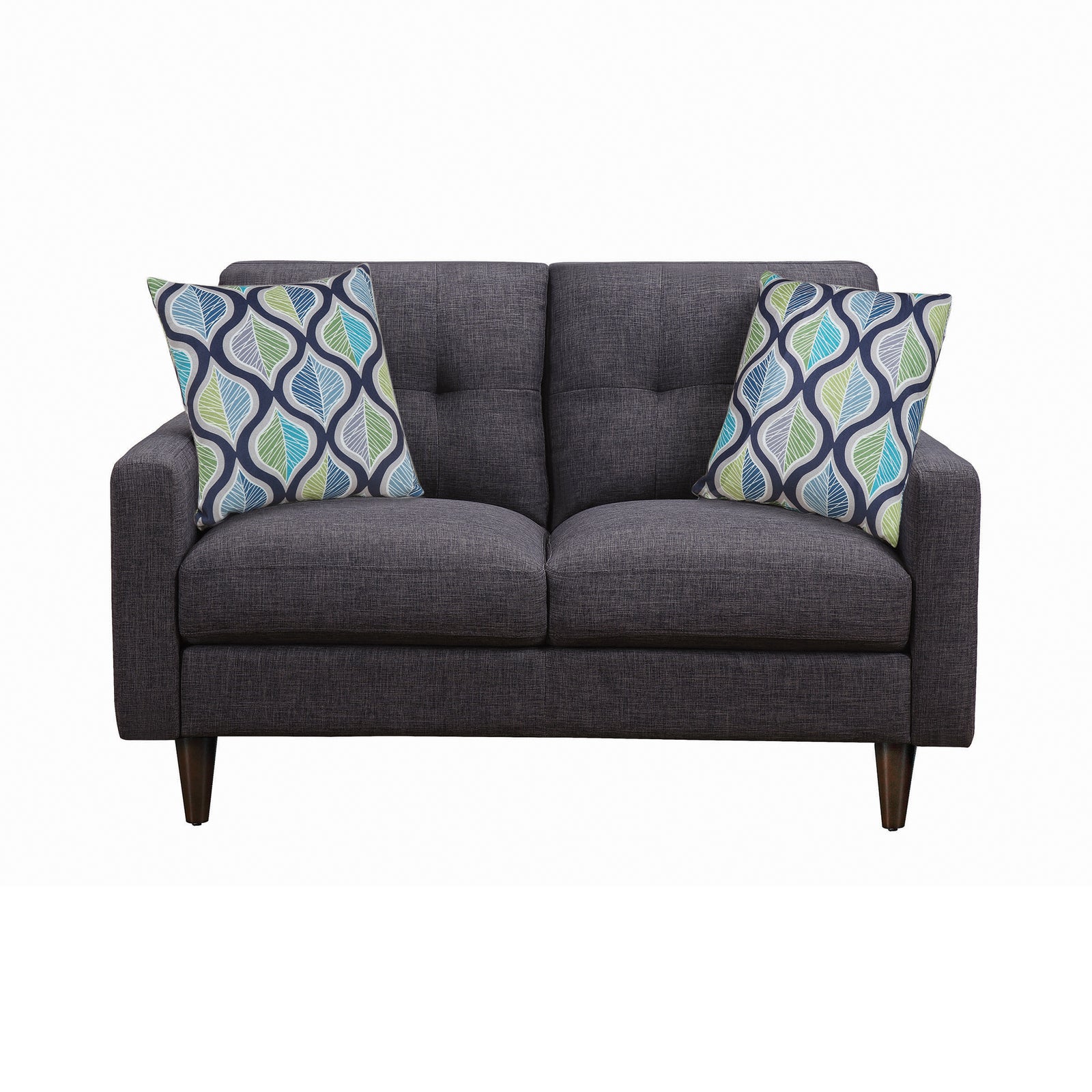 Watsonville Tufted Back Loveseat Grey