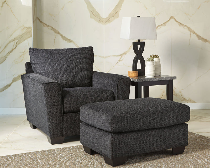 Wixon Slate Chair And Ottoman