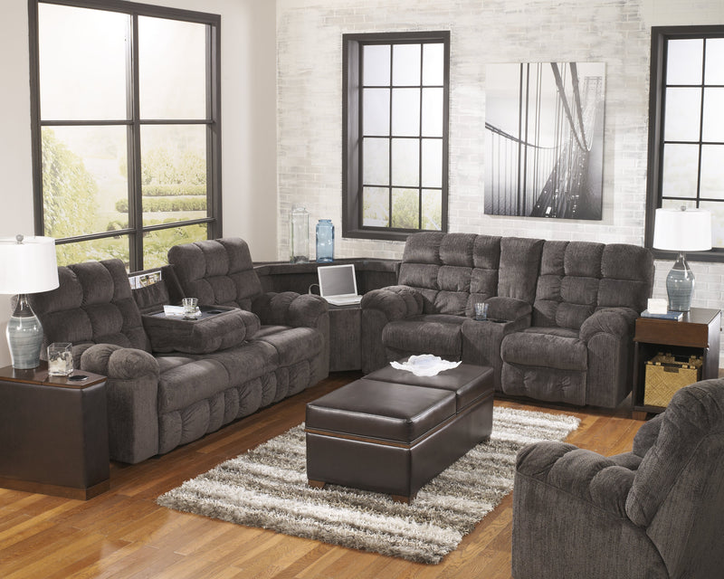 Acieona Slate 3-Piece Reclining Sectional