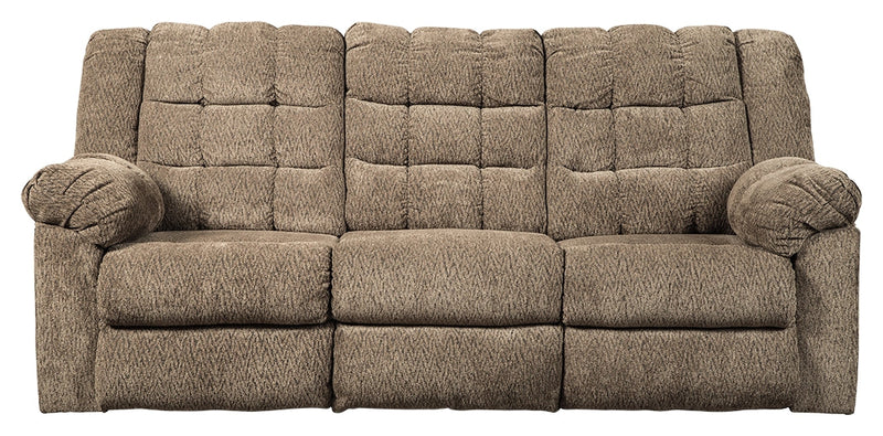 Workhorse Cocoa Chenille Reclining Sofa