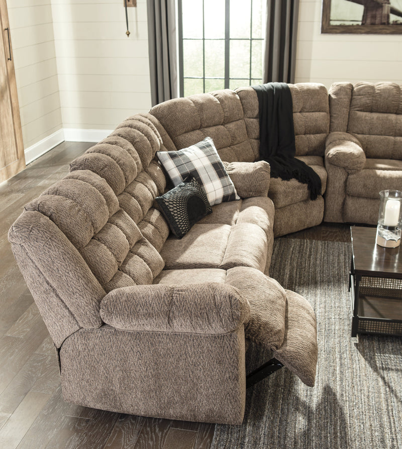 Workhorse Cocoa Chenille Reclining Sofa