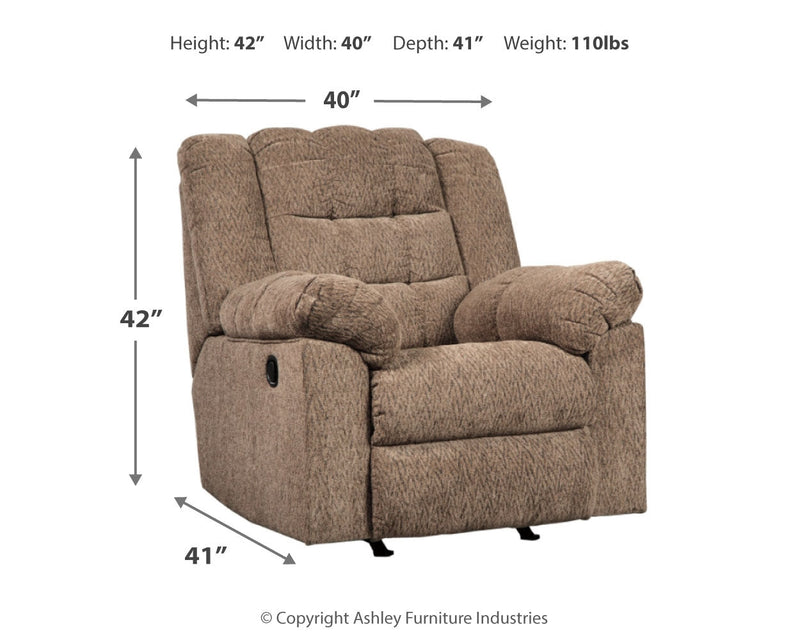 Workhorse Cocoa Chenille Recliner