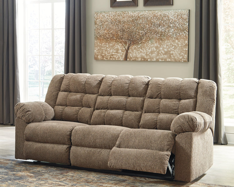 Workhorse Cocoa Chenille Reclining Sofa