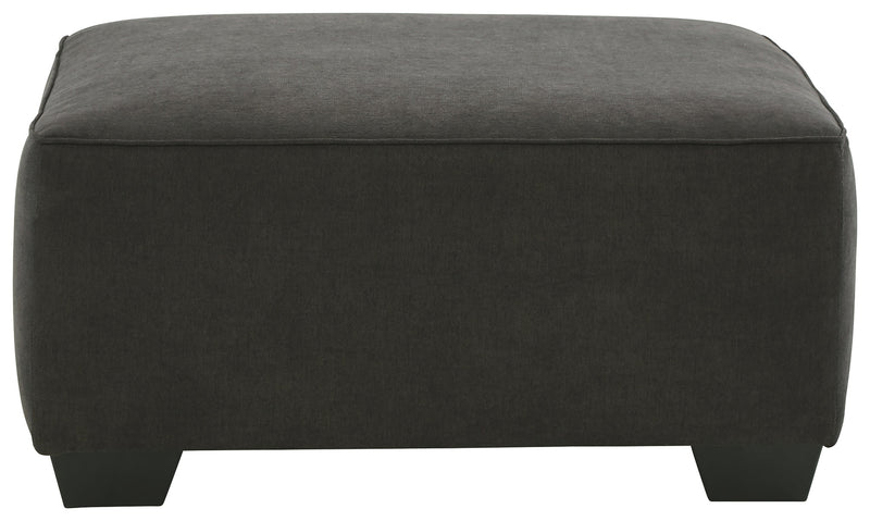 Lucina Charcoal 2-Piece Sectional With Ottoman