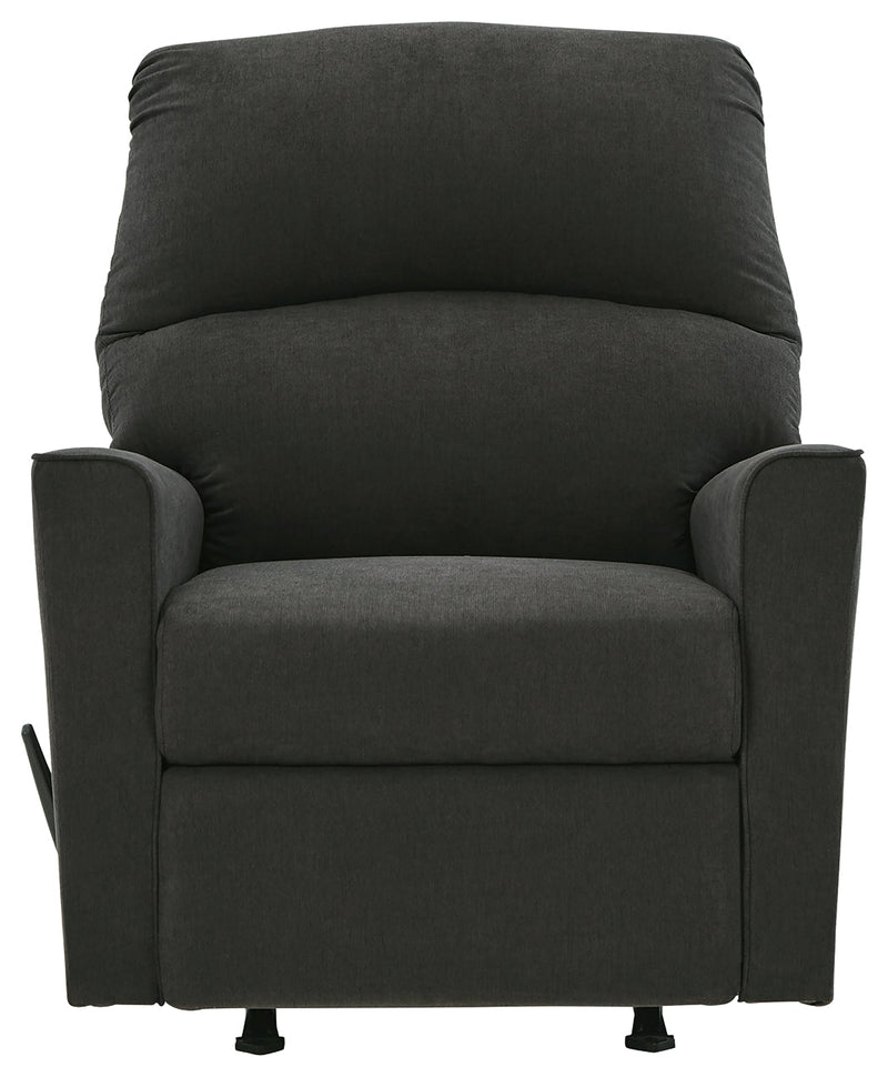 Lucina Charcoal Microfiber Recliner