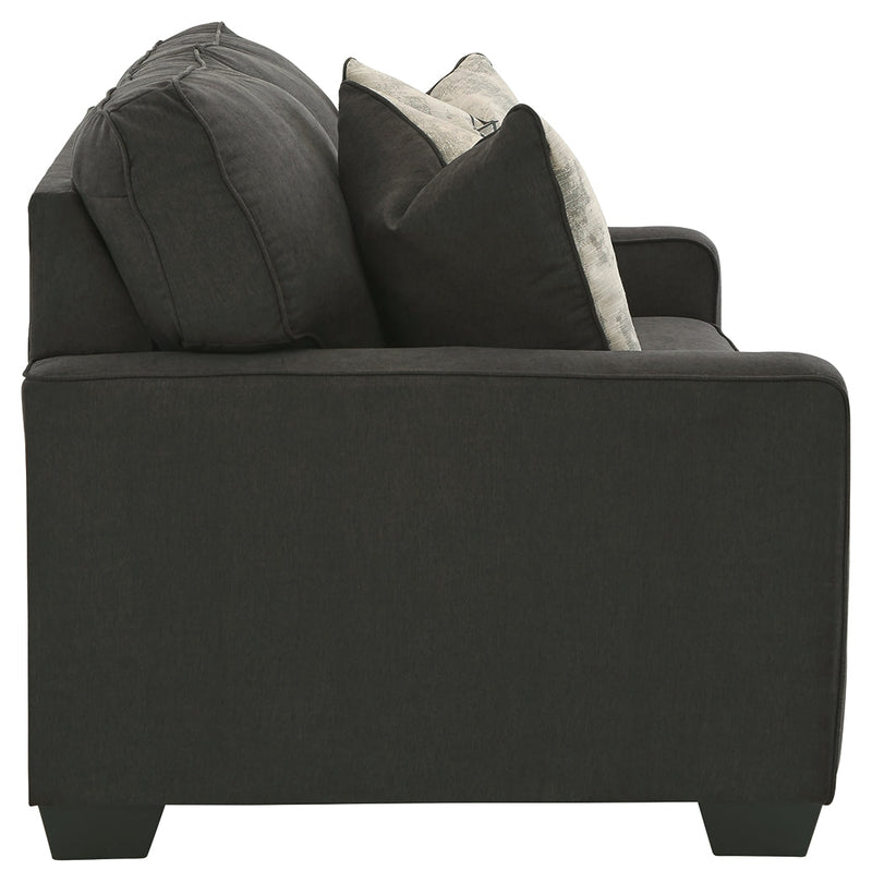 Lucina Charcoal Microfiber Loveseat