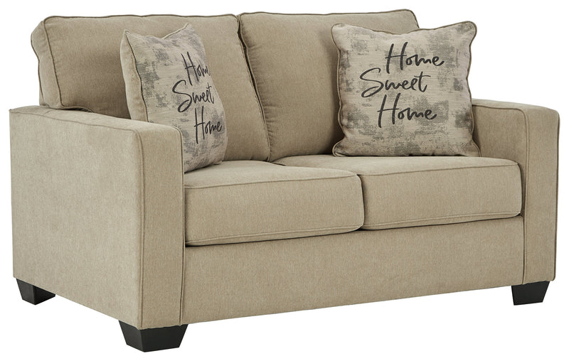 Lucina Quartz Microfiber Loveseat