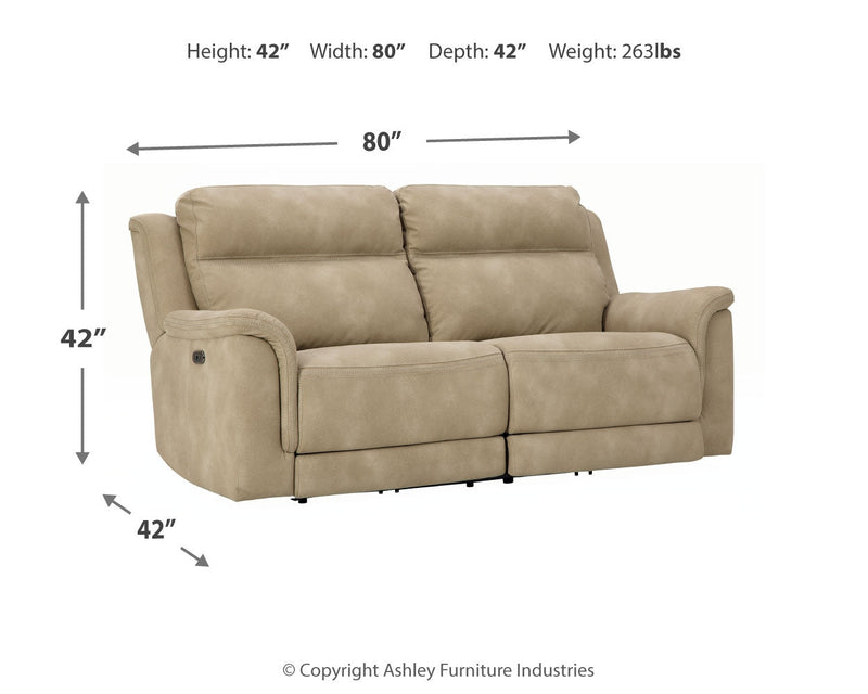 Next-Gen Durapella Sand Microfiber Power Reclining Sofa