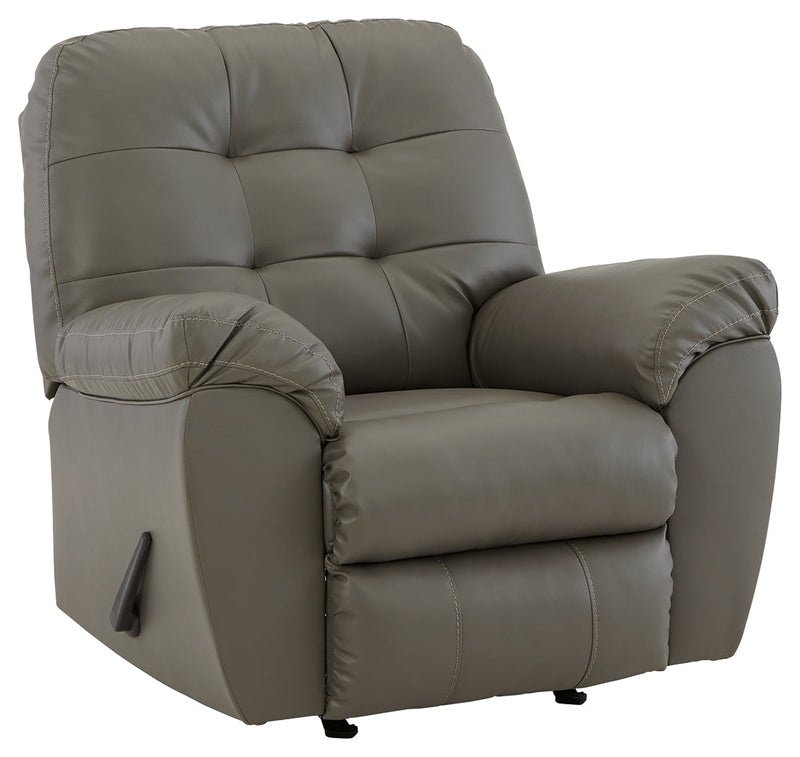 Donlen Gray Sofa Loveseat And Recliner