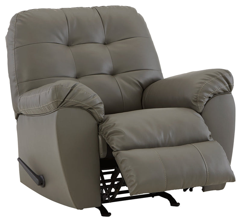 Donlen Gray Sofa Loveseat And Recliner