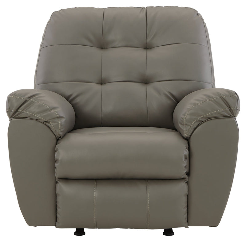 Donlen Gray Sofa Loveseat And Recliner