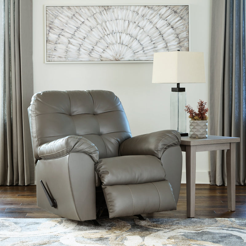 Donlen Gray Sofa Loveseat And Recliner