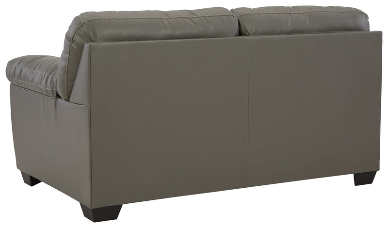 Donlen Gray Synthetic Loveseat