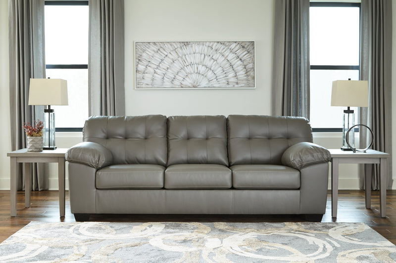 Donlen Gray Sofa Loveseat And Recliner