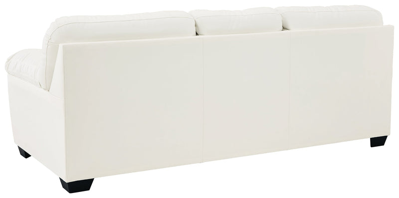 Donlen White Synthetic Queen Sofa Sleeper